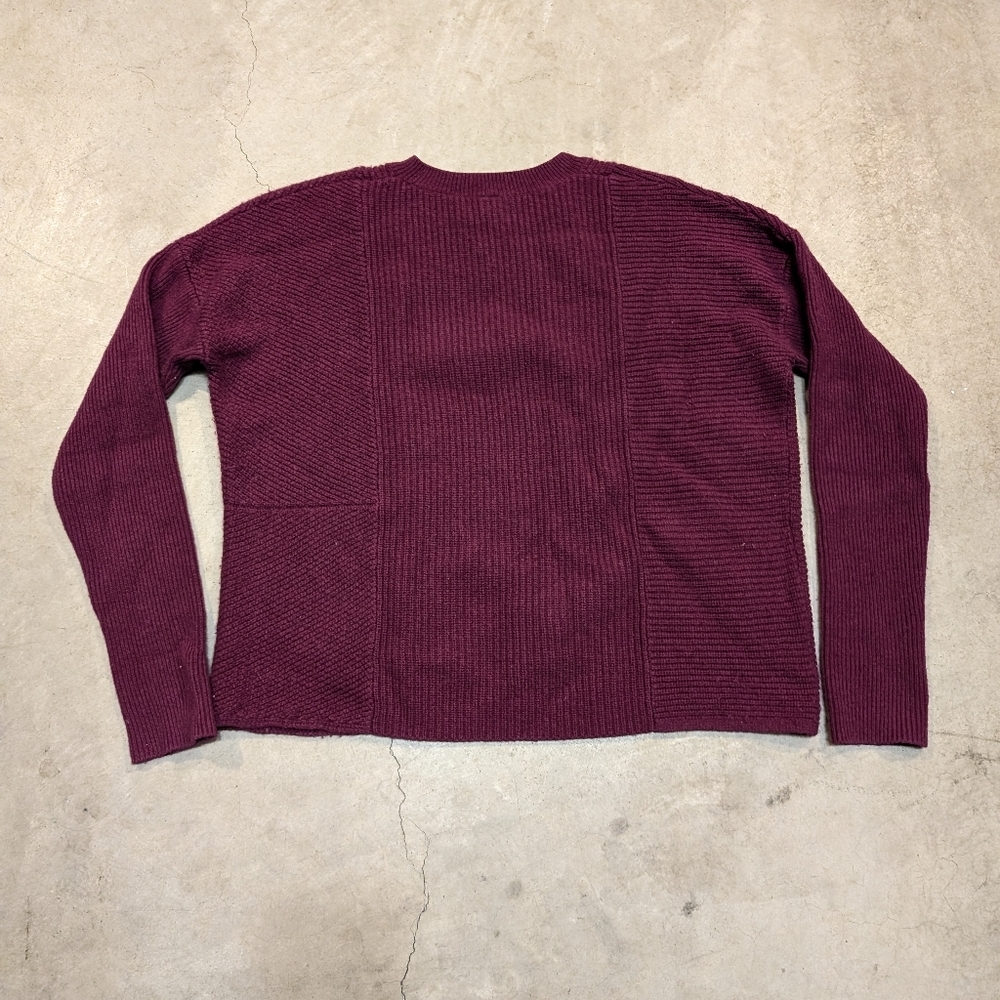 Athleta Turin Wool Women's S Burgundy Sweater Wool/Cashmere Blend - Picture 4 of 7